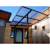 toldo policarbonato transparente Cotia